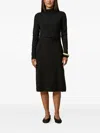 Kocca Juana Knotted Midi Dress In Black