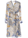 Kocca Loose-fitting Wrap Dress In White