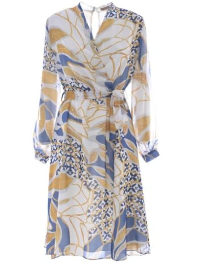 Kocca Loose-fitting Wrap Dress In White