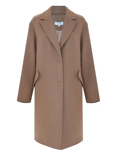Kocca Mallos Buttoned Coat In Brown