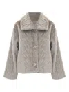 Kocca Marielies Knitted Jacket In Gray