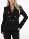 Kocca Sakura Double-breasted Blazer In Black