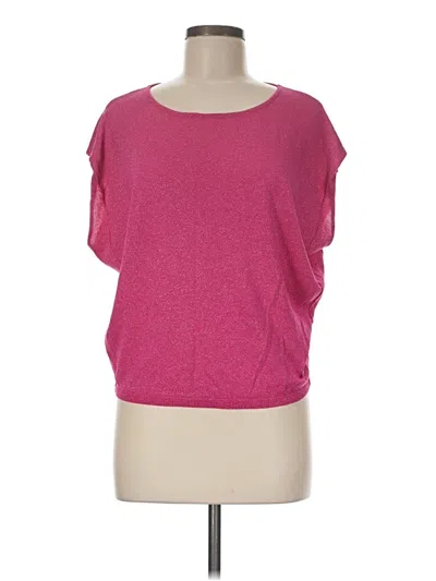 Pre-owned Kocca Short Sleeve Top Pink Scoop Neck Tops