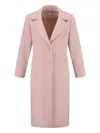 Kocca Single-breasted Trench Coat In Pink