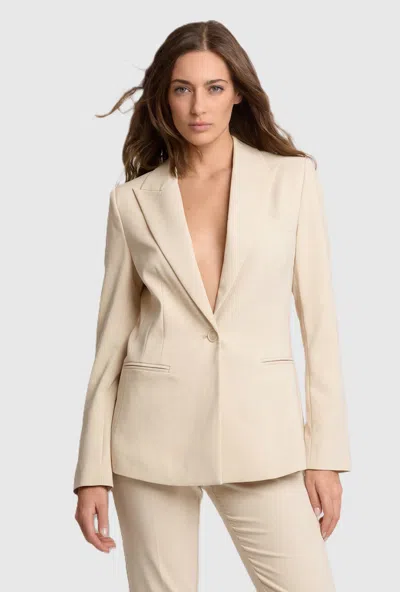Kocca Single-breasted Jacket Woman Beige In Neutral