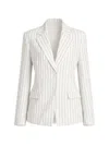 Kocca Striped Button-front Blazer In White