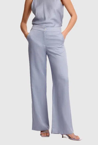 Kocca Trousers Wide Leg Woman Blue In Gray