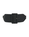 Kocca Woman Belt Black Size Onesize Polyurethane, Polyester, Viscose In Black
