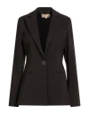 Kocca Woman Blazer Black Size 6 Polyester, Elastane