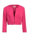 Kocca Woman Blazer Fuchsia Size M Polyester, Elastane In Pink