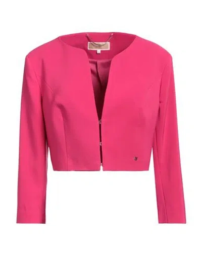 Kocca Woman Blazer Fuchsia Size M Polyester, Elastane In Pink