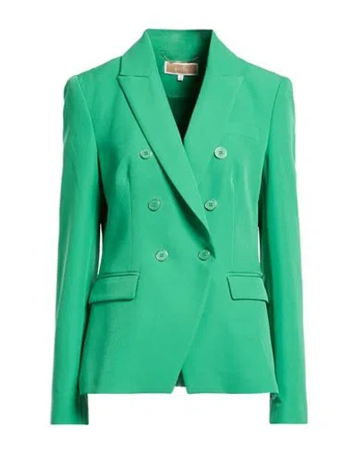 Kocca Woman Blazer Green Size 10 Polyester, Elastane