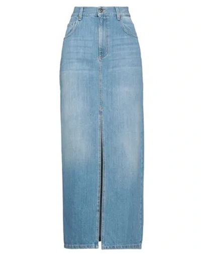 Kocca Woman Denim Skirt Blue Size 31 Cotton
