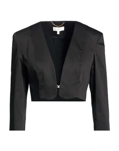 Kocca Woman Jacket Black Size M Cotton, Elastane