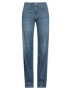 Kocca Woman Jeans Blue Size 26 Cotton, Lyocell In Blue