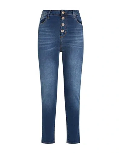 Kocca Woman Jeans Blue Size 33 Cotton, Elastane