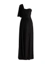 Kocca Woman Maxi Dress Black Size S Viscose, Polyamide, Metallic Polyester, Elastane In Black