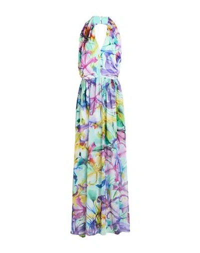 Kocca Woman Maxi Dress Light Green Size L Polyester, Elastane