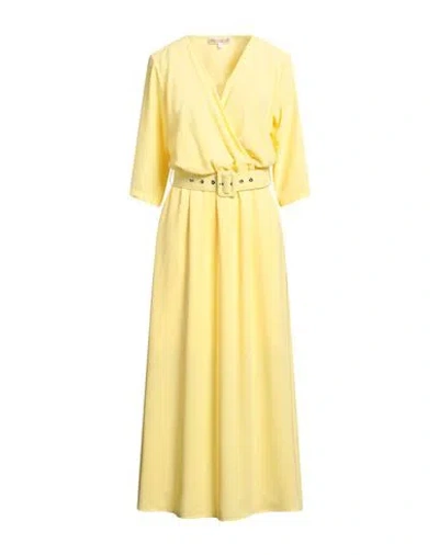 Kocca Woman Maxi Dress Yellow Size Xl Polyester