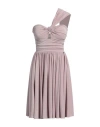 Kocca Woman Midi Dress Antique Rose Size L Viscose, Polyamide, Metallic Fiber, Elastane In Pink