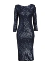 KOCCA KOCCA WOMAN MIDI DRESS MIDNIGHT BLUE SIZE S POLYESTER, ELASTANE