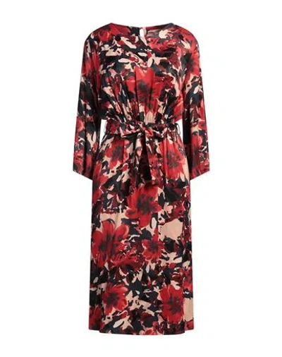 Kocca Woman Midi Dress Red Size S Viscose