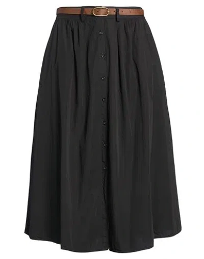 Kocca Woman Midi Skirt Black Size 10 Cotton