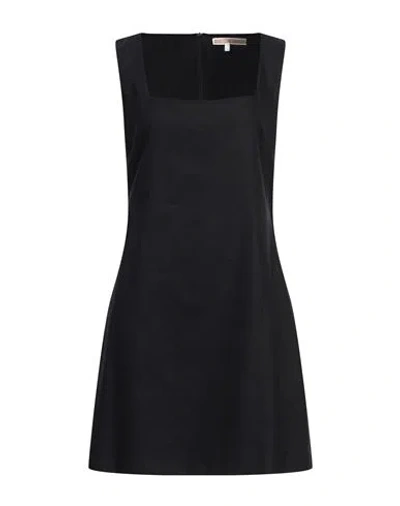Kocca Woman Mini Dress Black Size M Cotton, Linen, Elastane