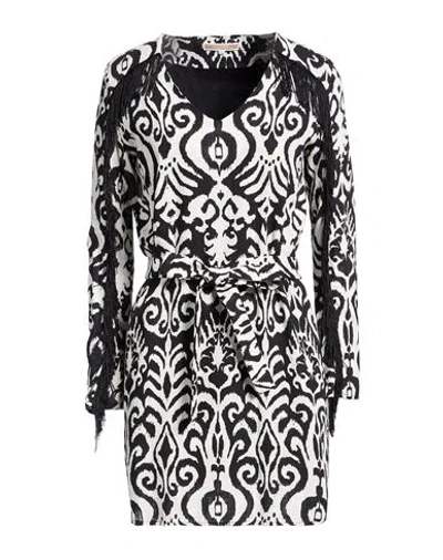Kocca Woman Mini Dress Black Size Xs Viscose, Linen