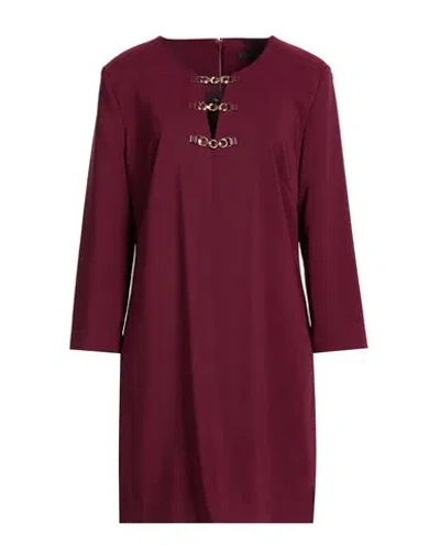 Kocca Woman Mini Dress Burgundy Size L Polyester, Elastane In Red
