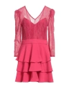Kocca Woman Mini Dress Fuchsia Size S Polyester, Polyamide In Pink