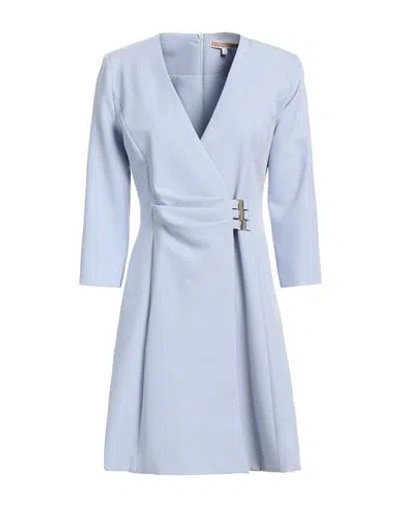 Kocca Woman Mini Dress Sky Blue Size S Polyester, Elastane