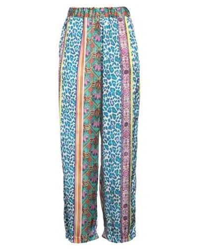 Kocca Woman Pants Azure Size L Polyester In Blue