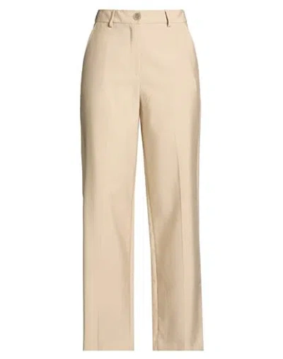 Kocca Woman Pants Beige Size 10 Viscose, Polyester In Brown