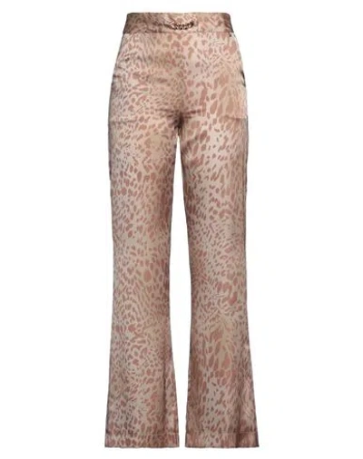 Kocca Woman Pants Beige Size 8 Polyester