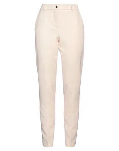 Kocca Woman Pants Beige Size 8 Polyester, Elastane In White