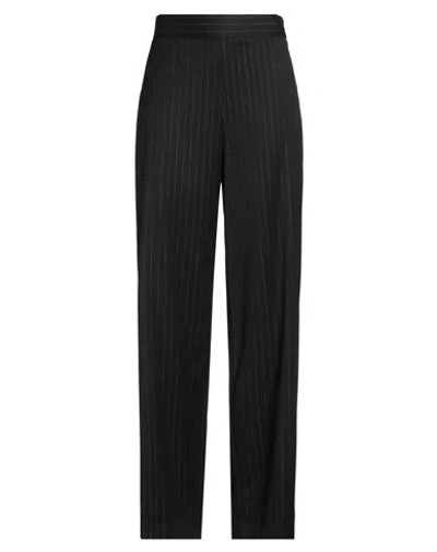 Kocca Woman Pants Black Size 10 Polyester, Viscose, Elastane