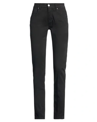 Kocca Woman Pants Black Size 24 Cotton, Elastane