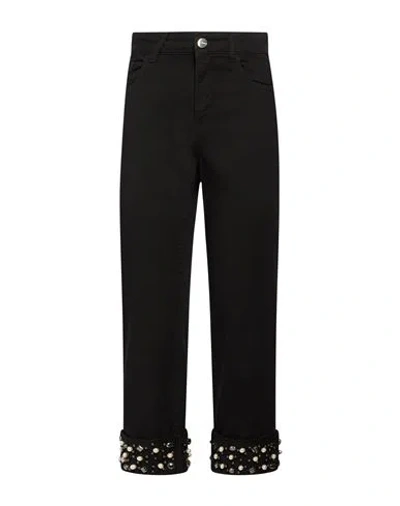 Kocca Woman Pants Black Size 26 Cotton, Elastane