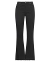Kocca Woman Pants Black Size 28 Cotton, Elastane