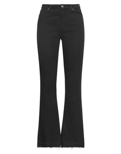 Kocca Woman Pants Black Size 28 Cotton, Elastane
