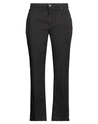 Kocca Woman Pants Black Size 30 Cotton, Elastane