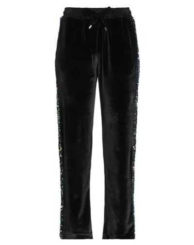 Kocca Woman Pants Black Size M Polyester, Elastane In Blue