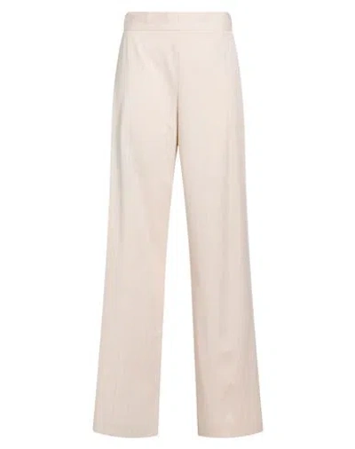 Kocca Woman Pants Cream Size 8 Polyester, Viscose, Elastane In White