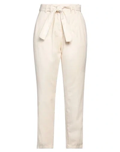 Kocca Woman Pants Ivory Size 28 Cotton In White