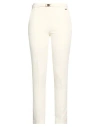 Kocca Woman Pants Ivory Size 6 Polyester, Elastane In White