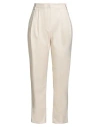Kocca Woman Pants Ivory Size 8 Polyester, Viscose, Elastane In Neutral