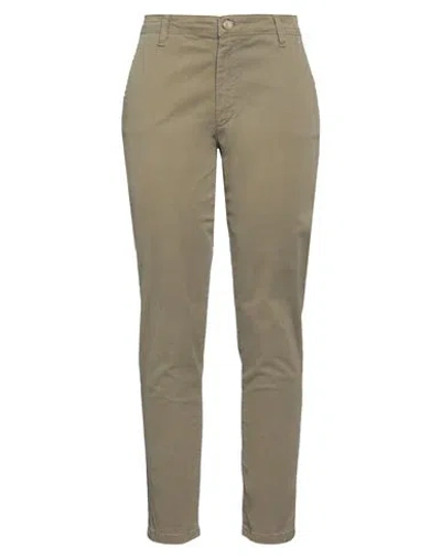 Kocca Woman Pants Military Green Size 30 Cotton, Elastane, Polyurethane, Polyester, Viscose