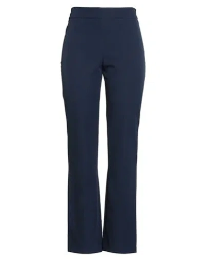 Kocca Woman Pants Navy Size 10 Polyester, Elastane In Blue