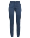 Kocca Woman Pants Navy Size 27 Cotton, Elastane In Blue